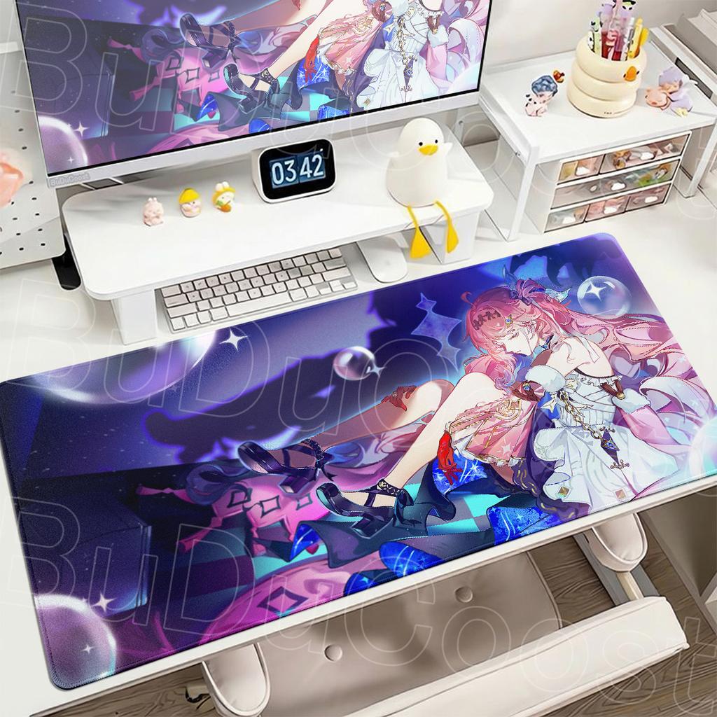 Denia Cute Gaming Wuthering Waves Mousepad 400x900mm Non-slip Rubber Keyboard Mat HD Printing Anime Girls Office Extend Desk Pad