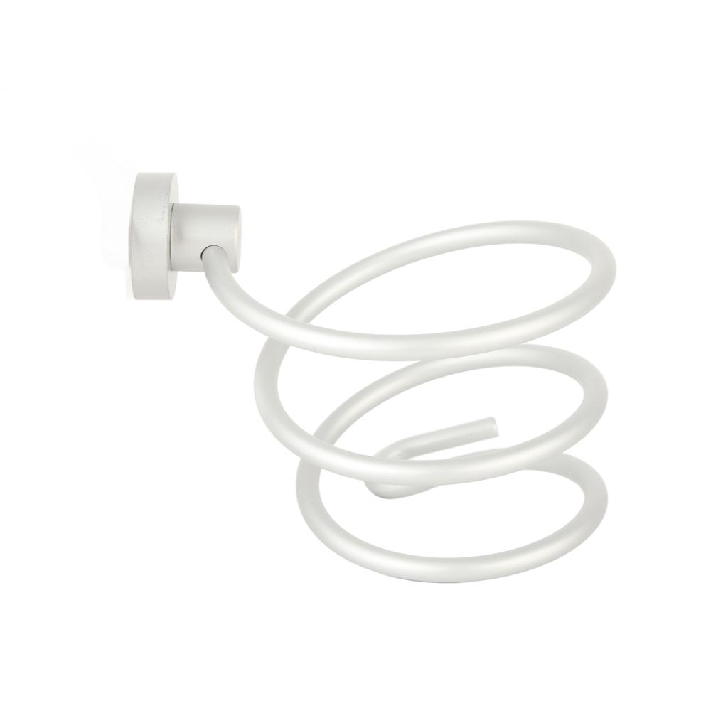 Home Wall Mounted Bathroom Hair Dryer Rack, Aluminum Hair Dryer Rack with   Spiral Design To Save Space In Homes and Hotels