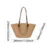 Straw Woven Tote Bags for Women Shoulder Raffia Bag 2025 Rattan Large Shopping Basket Beach Bag Luxury Crochet Handbag Tote Bag