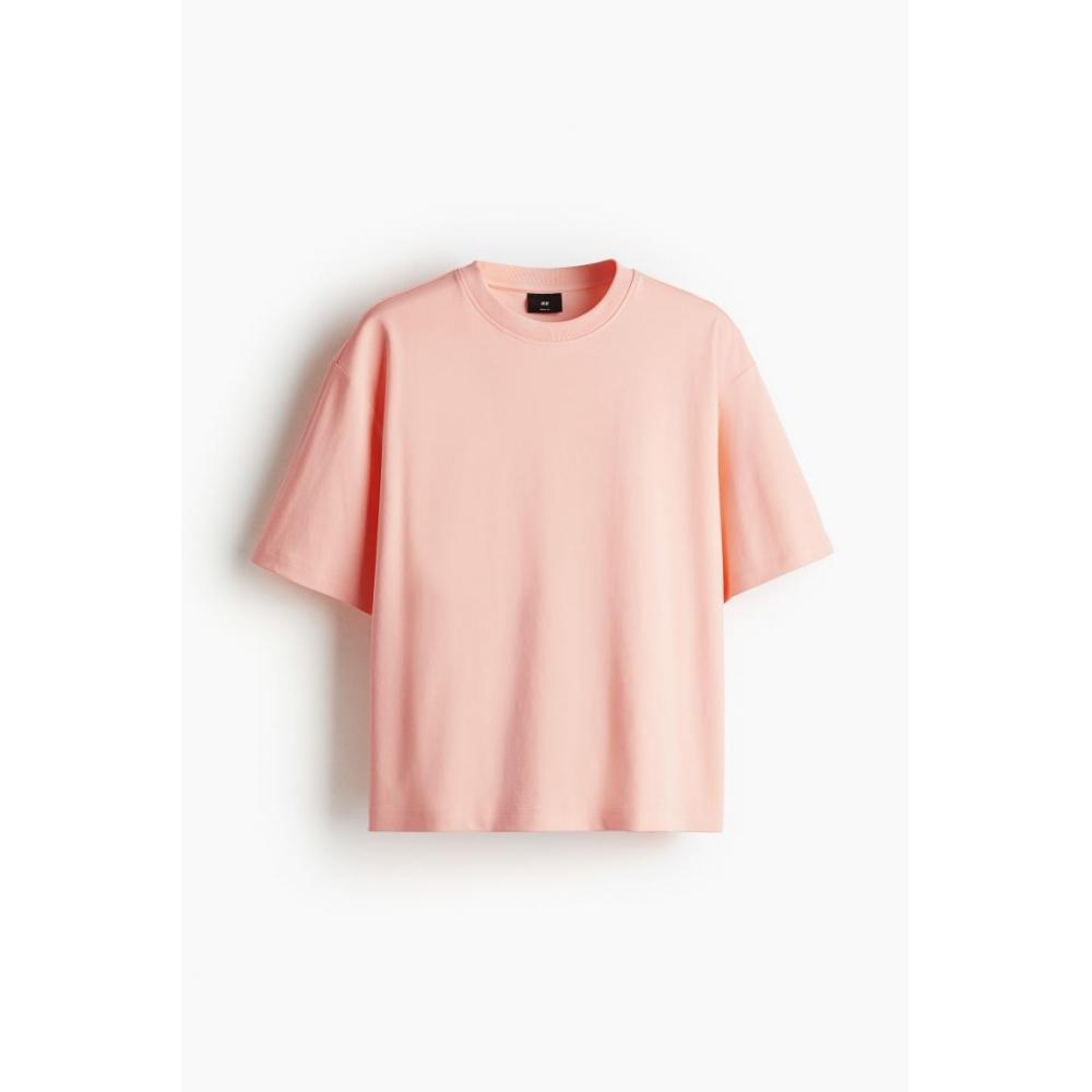 H M Boxy T sHirT Loose fiT apricoT Pink