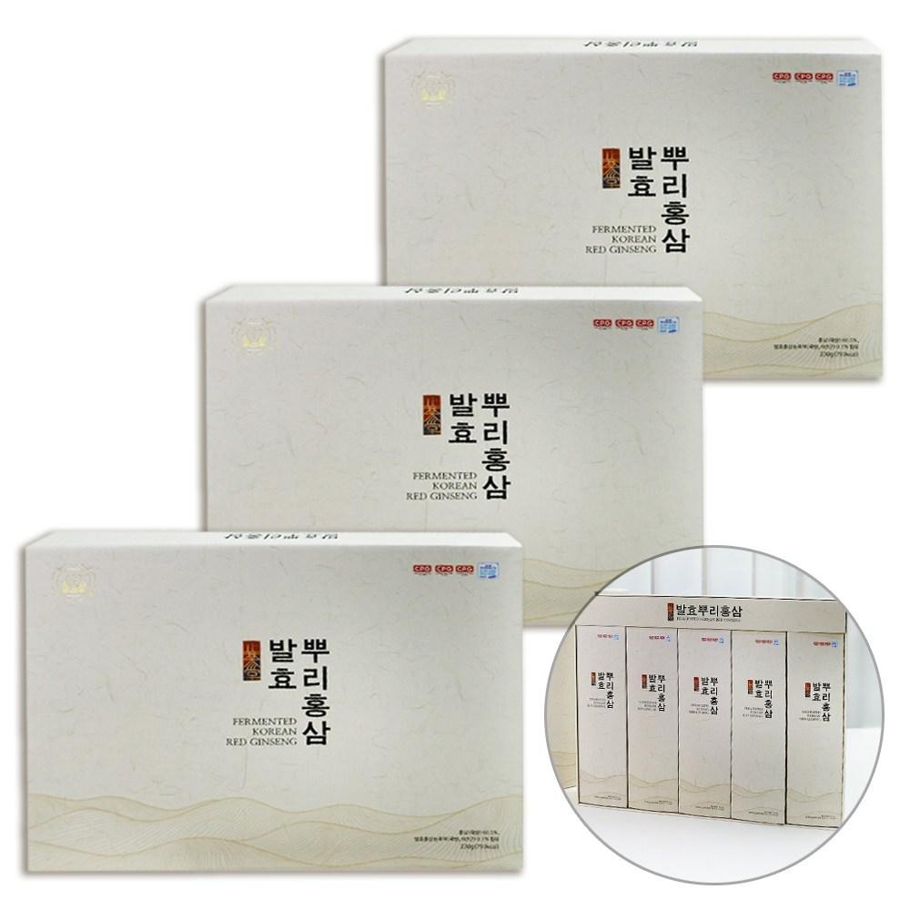 Korean Ginseng Distribution Korean 6-Year-Old Fermented Red Ginseng Concentrate Goryeo Red Ginseng Jeonggwa 3 Pcs 230g