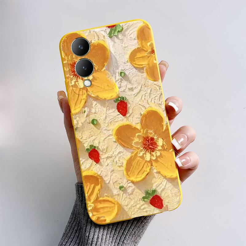Custodia Per Vivo Y17 S Y17S Y16 Custodia Per Telefono Silicone Morbido Bella Farfalla Cover Posteriore Per VivoY17S Vivo Y 17S Y 16 Fundas Coque Capa