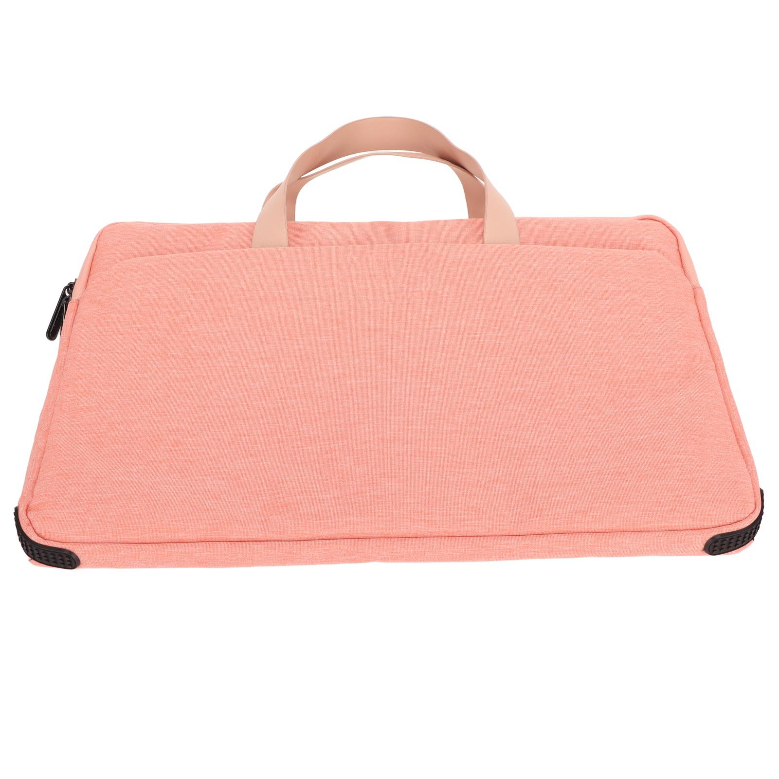 Laptop Bag Large Capacity Waterproof Pink Laptop Briefcase Tote Bag Carrying Handbag For 15.1‑15.6in Laptop
