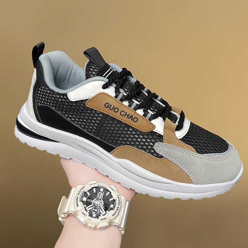 

Large size men s shoes hollow mesh shoes 45 men s casual sports shoes 46 students breathable Guochao dad shoes 47 47