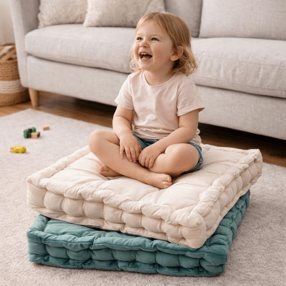 Square Chair Cushion Thicken Seat Pad Home Decor Velvet Tatami Cushion  Office