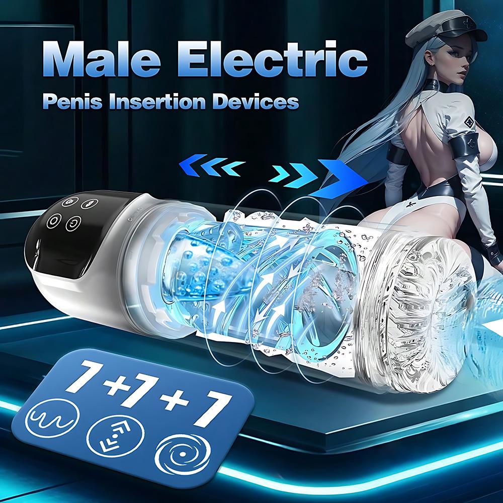 Male Adult Sex Toys,Electric Jet Cup Masturbator,7 Powerful Vibration and Sucking Modes,Penis Massage & Glans Stimulation,male Masturbation Toys