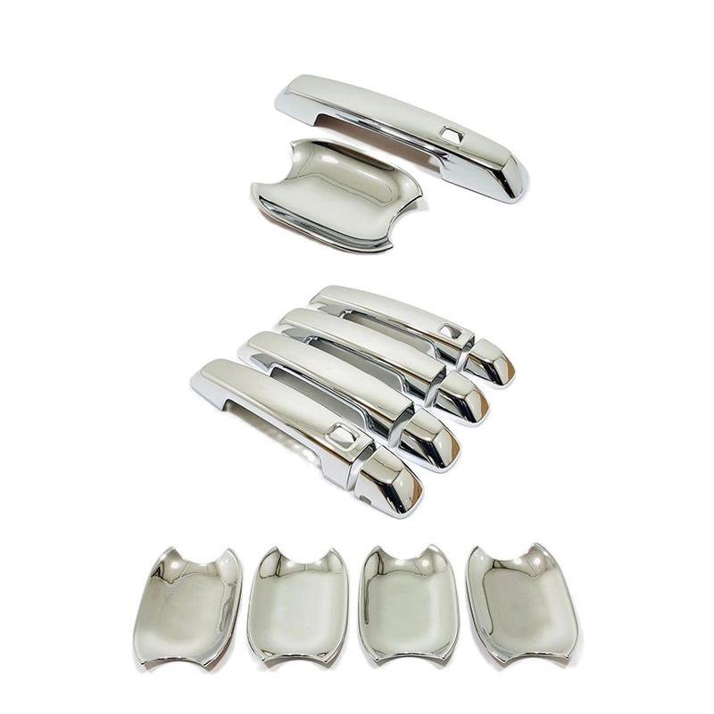 For GWM Great Wall WEY Tank 300    ABS Carbon Fiber Car Door Handle Cover Door Bowl Frame Trims Decorative Sticker