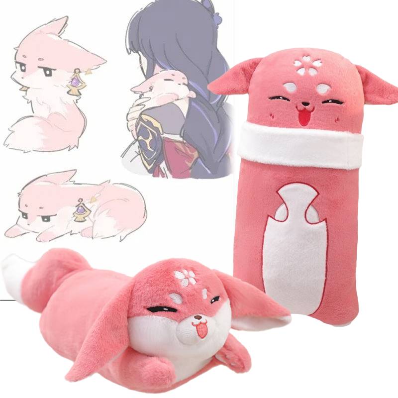 Genshin Impact Yae Miko Fox Plush Toy Pillow Stuffed Animal Doll Kids Gifts