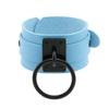 Wide Pu Leather Punk Bracelet Large O Ring Adjustable Fit For Goth Concerts Cosplay Daily Wear