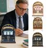 Vintage Holz Lese-Tracker Zählt bis zu 999 Bücher Mit Exquisitem Design Und Nostalgischer Ästhetik Perfektes Schreibtischornament