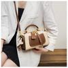 New Fashion Light Luxury Women's Handbags Contrasting Color Commuter Ladies Pillow Bag Casual Simple Shoulder Oblique Span Bags for Wife Birthday Gift