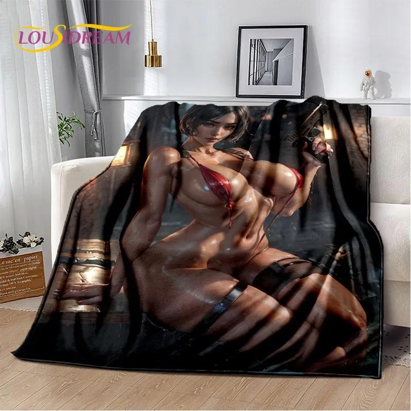 Seksikas pitsist iludustüdruk daam koomiksianime tegelase tekk, pehme visketekk koduks magamistupp voodi diivan piknik kontorikate kingitus