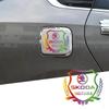 EMIW1 Car Window Emblem Colorful Sticker Badge Decal for Skoda Octavia Rapid Karoq Superb 3 Fabia 1 2 Kodiaq RS Yeti Vision Roomster