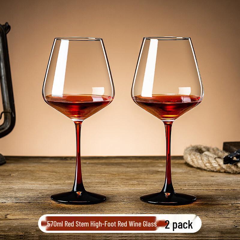 ZISIZ Handmade Red Wine Glass Set