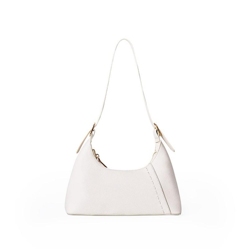 Luxury Women s Solid Color Bag Underarm Shoulder Fashion Versatile Handbag Trendy 27x95x21cm белый 5830₽