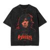 Damen Gagas Sänger T-Shirt Mayhem Album Hippie T-Shirts Kurzärmelig Streetwear T-Shirt Sommer Lässig Rundhals Kleidung