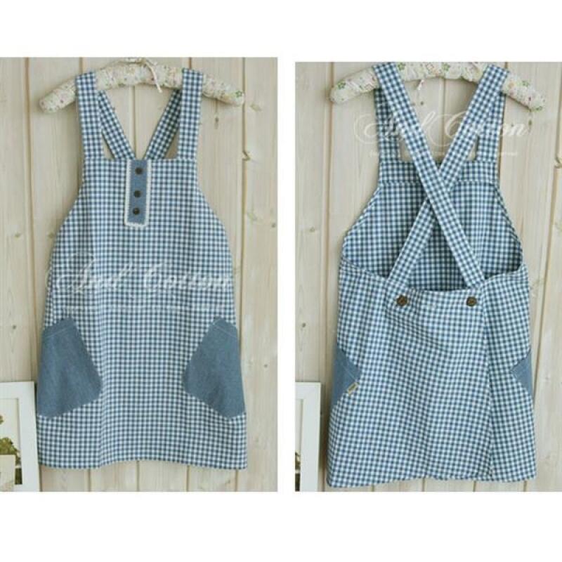 Blue Lavender Apron (2 colors) Jincheong