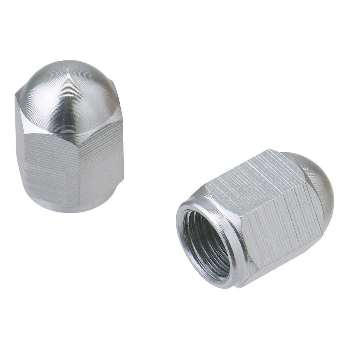 DRC Aluminum Air Valve Cap Titanium Color 2 Pieces Dirt
