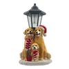 Puppy Resin Crafts Christmas Decorations Atmosphere Light Product Christmas Dog With Light Cute