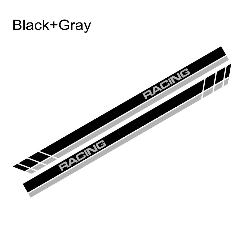 2PCS Car Door Racing Stripe Sticker Vinyl Decor Auto Waterproof Exterior Tuning Accessories For Tesla Model 3 Y S X 2016-2024
