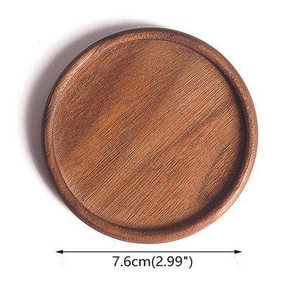 1Pc Sottobicchiere in legno Tovagliette per tè e caffè Tazza Pad Durevole Resistente al calore Ciotola rotonda Teiera Tappetino Isolamento Stoviglie Porta tazze