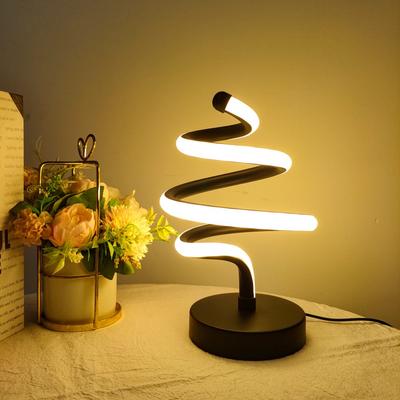 1PC Christmas Tree Modeling Creative Desk Lamp USB Three-tone Light Desk Lamp Decoration