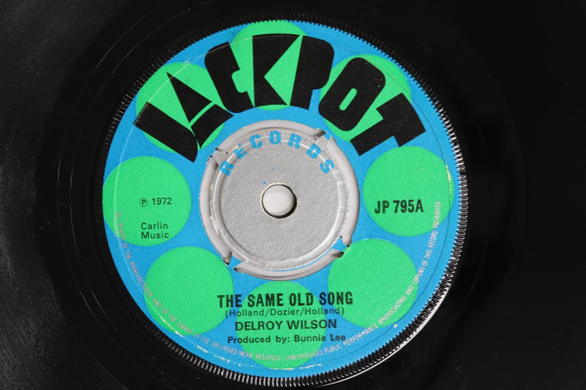 

7inch Record DELROY WILSON The Same Old Song Stay By Me JP795 JACKPOT 1972 UK Reggae Ska Dub Used