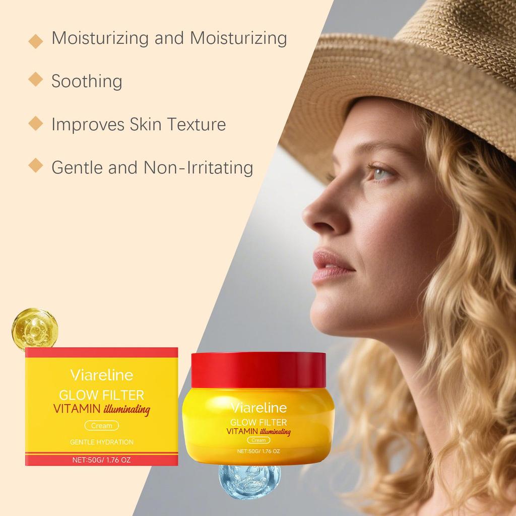 VIARELINE Crema Viso Nutriente Delicata - Idratazione & Luminosità Skincare Quotidiana