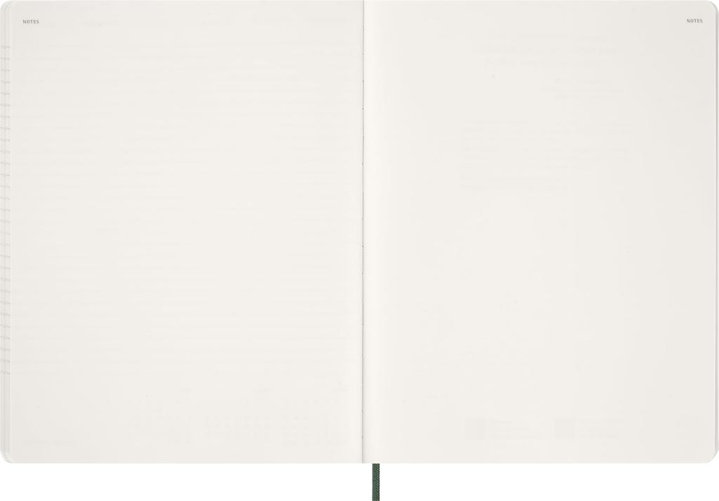 Moleskine 2026 Essential Weekly Starting In XXL Size X Myrtle DSESNK1512WN7Y26 Diary, 12-Month Planner, January, Vertical, (22cm 28cm), Green,