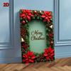 Vintage Christmas Tin Sign 8x12 Inch Holiday Wall Art Rustic Home Decor