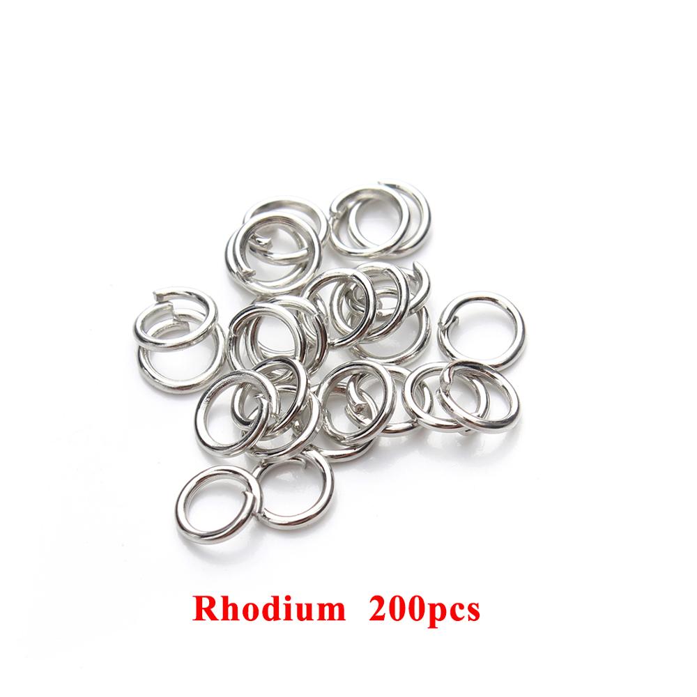 50-200pcs DIY Jewelry Findings Open Single Loops Jump Rings Split Ring for jewelry making Open Jump Rings Connectors Wholesale