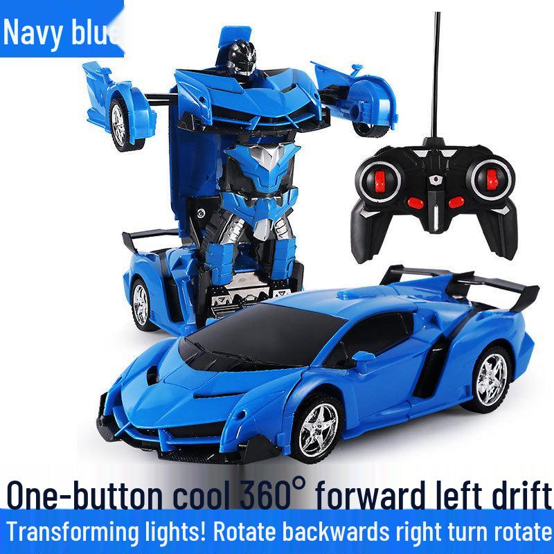 Remote Control Transforming Police Car Robot Toy