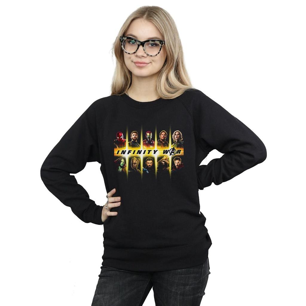 Marvel Womens/Ladies Avengers Infinity War Team Lineup Sweatshirt