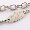 Used LOUIS VUITTON Essential V Necklace Stainless Steel Silver Used
