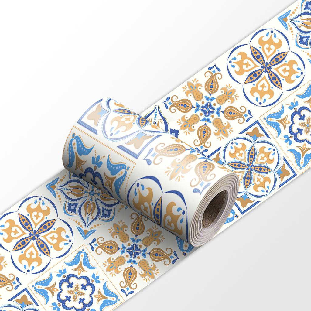 240cm Length Luxury European Style Skirting Corner Wall Sticker Bathroom Office Glass Waist Line Home Decor Waterproof Floor Waveguide Art Wallpaper