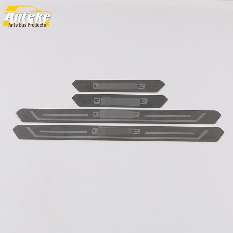 BAIC 2019 Zhidax3 Sill Strip, Bumper Trim, and Trunk Welcome Pedal Modification Kit.