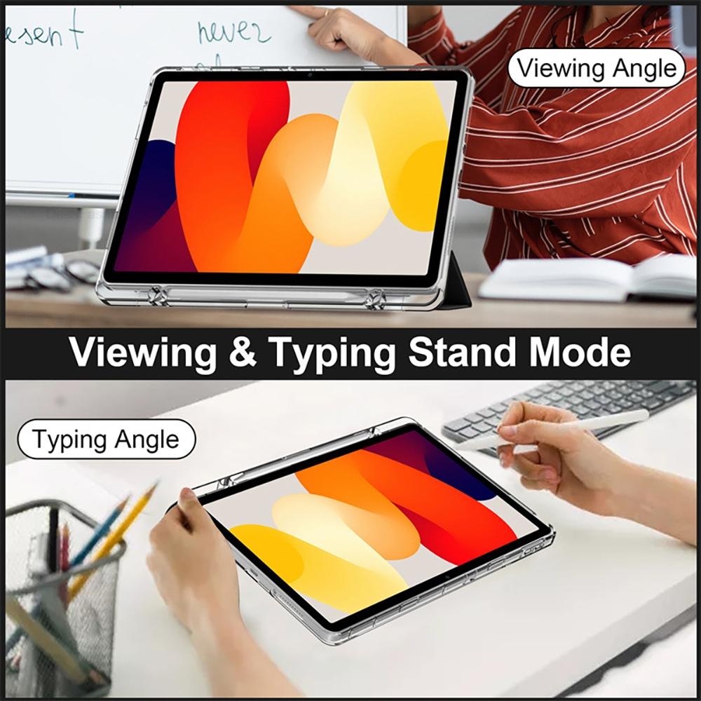 HD Flip Lederhülle Für Xiaomi Pad 8 7 Pro 5 6 Pro Hülle Redmi Pad SE 11 8.7 Pad 2 9.7" 11" Pro 12.1" M1 Mit Aufwach-Schlaf-Abdeckung