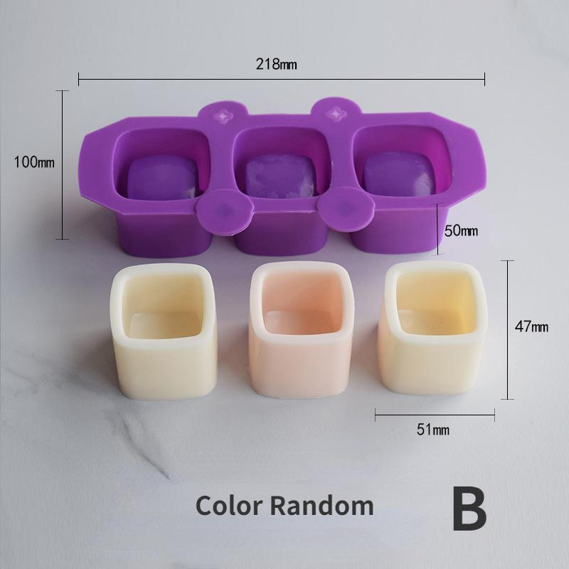 

Творческий 3 силиконовый стакан для льда, ледяная решетка, квадратная круглая форма для цветочного горшка с суккулентами