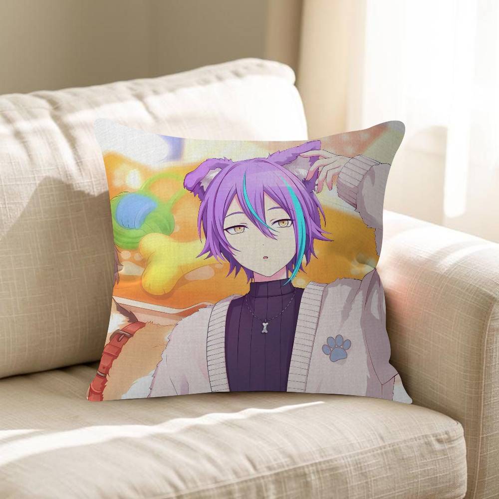 Character Kamishiro Rui PJSK Cushion Cover Car Throw Pillow Case For Sofa Car Christmas Gift