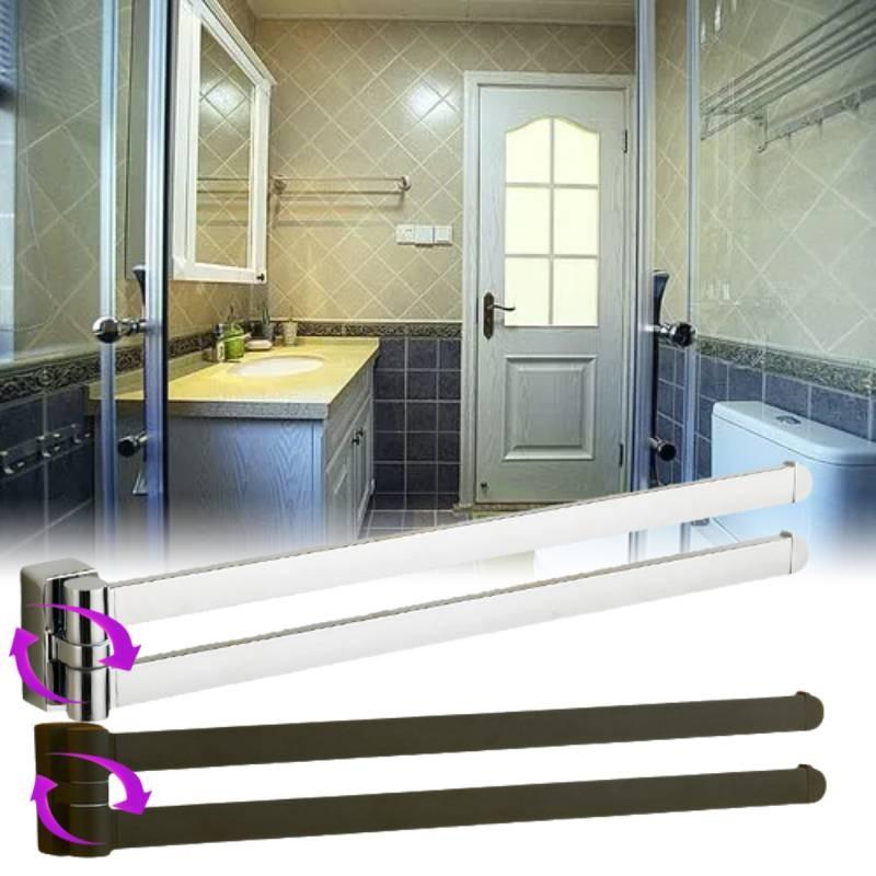 Towel Bgl Swivel Rail 2 Floor Stainless Steel Bathroon Wall Mounted Rack Towel