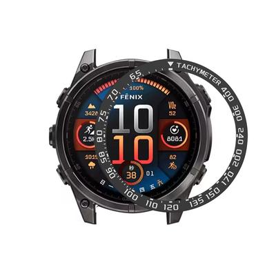 Stainless Steel Bezel Ring Styling Case Anti-Scratch Decorative Watch Bezel Ring Protective for Garmin Fenix 8/Tactix 8 51MM
