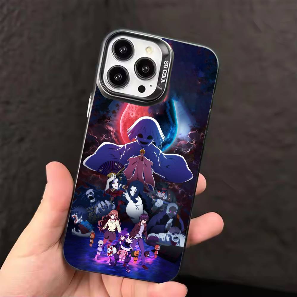 DARK GATHERING Anime  Phone Case For iPhone 17 16 15 14 13 12 11 Pro Max Plus Silver candy Matte Cover