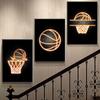 Basketball Posters And Prints Wall Art Neon Light Canvas Painting Modern Murals Teenage Boy Room Decoration Pictures
