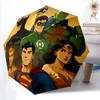1pc Superheroes Justice Automatic Folding Umbrella - Compact 8-Rib Design, Durable Plastic & Iron, Lightweight for Outdoor Daily Use22068