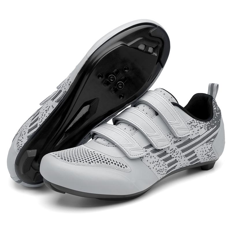 

New Outdoor Road Bike Cycling Shoes Mountain Bike Lock-On Shoes Dynamic Assistance Hard Bottom Bicycle Shoes 38