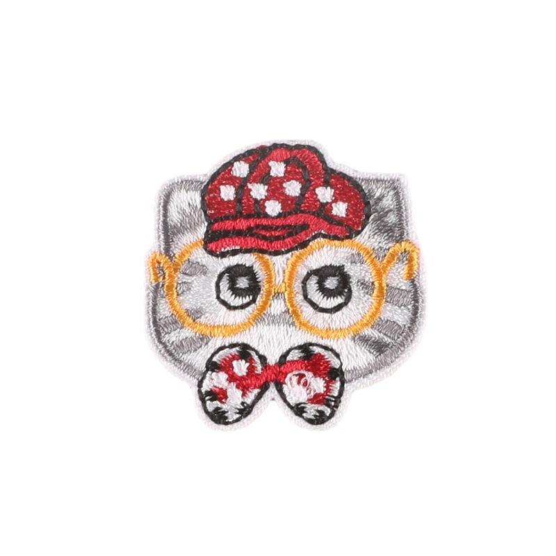 Embroidery Label Cartoon Cute  Patch Sticker Animal Badge Clothing Accessories DIY Embroidery Cloth Sticker