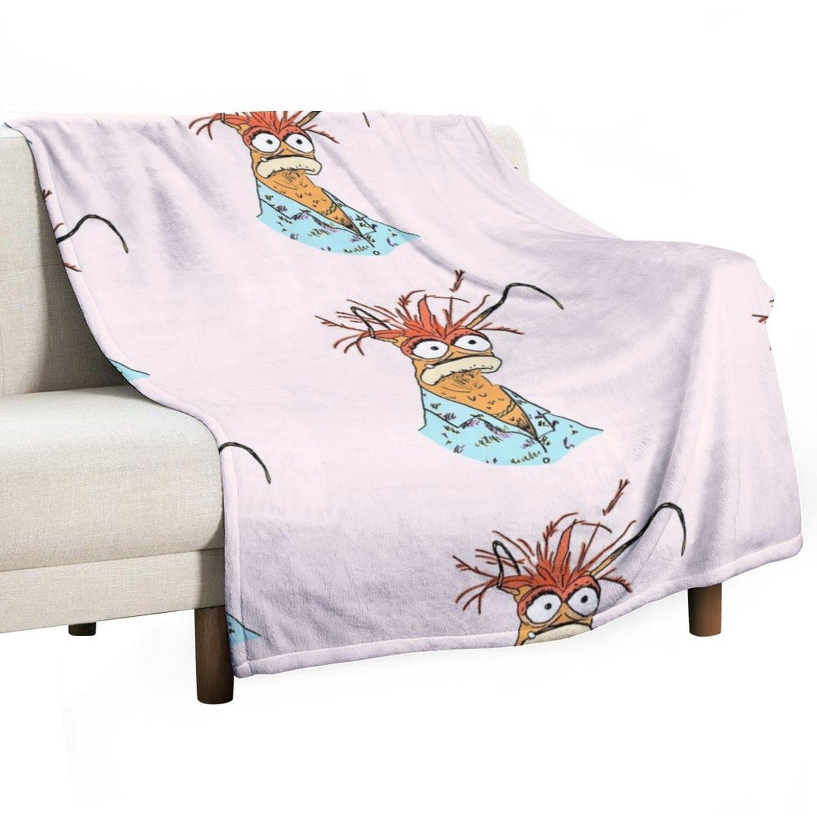 

pepe the king prawn. Throw Blanket Plush Picnic Beach blankets and throws Blankets 30x40in