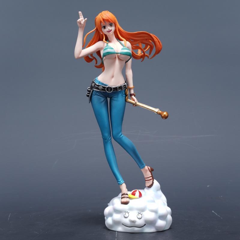 One Piece Figure C2 Nami Surrounding Tide Play Table and Chassis Second Dimension Beautiful Girl Animation One Piece Second Dimension
