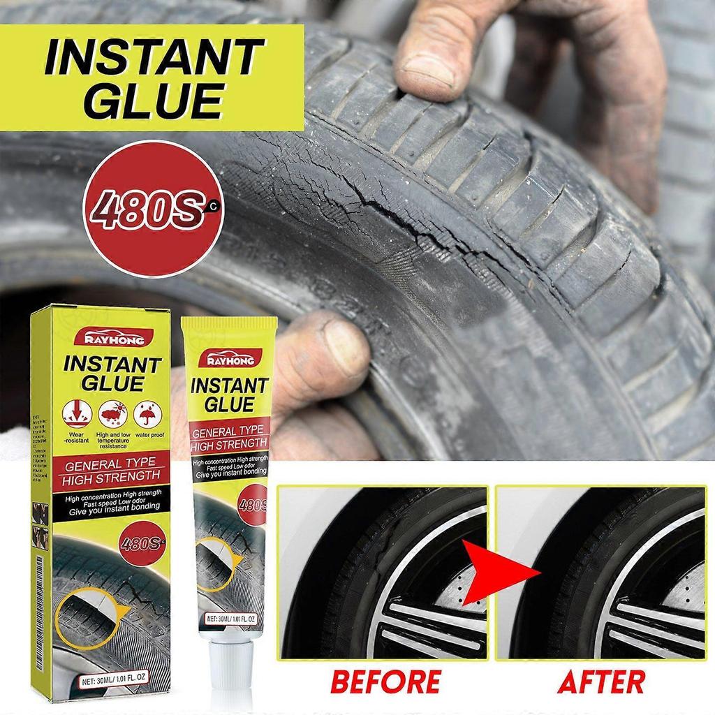 Limited time!!Rayhong Tire Repair Glue Car Tire Crack Repair Glue Tire Maintenance Repair Adhesive Sealant
