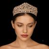 Zinc Zinc Alloy Princess Crown Baroque Crown Hair Accessory Luxury Rhinestone Tiara  Wedding